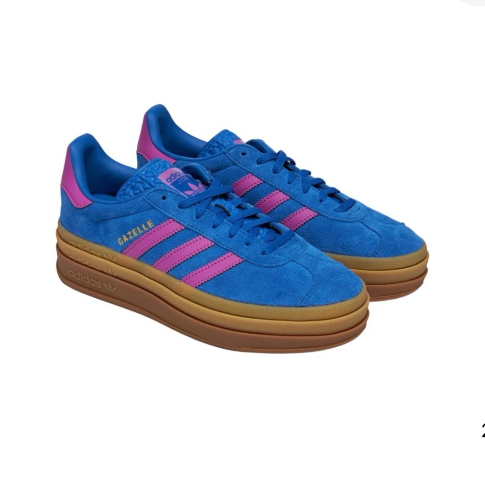 💜💙Adidas Gazelle Bold Shoes, Platform 💙💜